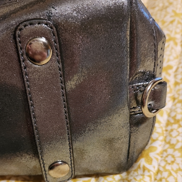 Coach Patent Leather Silver Bag - Picture 9 of 10
